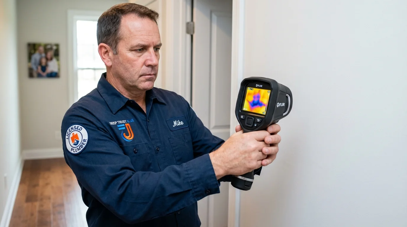 Thermal imaging leak detection by Johns Plumbing LLC in Waller